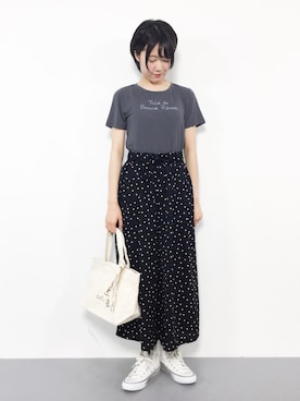 「ehka sopo（エヘカソポ）のアイテム」を使った、まるさん（レディース・161cm）の夏コーディネート