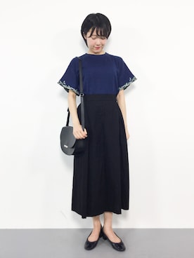 「Factor=（ファクターイコール）のアイテム（スカート）」を使った、まるさん（レディース・161cm）の夏コーディネート