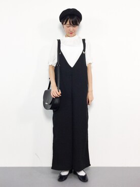 「SpRay（スプレイ）のアイテム（オールインワン・サロペット）」を使った、まるさん（レディース・161cm）の夏コーディネート