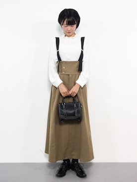 「PLAIN CLOTHING（プレーンクロージング）のアイテム」を使った、まるさん（レディース・161cm）の秋コーディネート