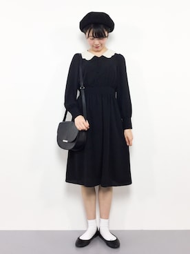 「koe（コエ）のアイテム（ハンチング/ベレー帽）」を使った、まるさん（レディース・161cm）の秋コーディネート