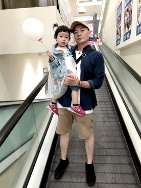 「LOVE」｜「アイテム（ジャケット/アウター）」を使った、BoNiuさん（キッズ・90cm）の秋コーディネート