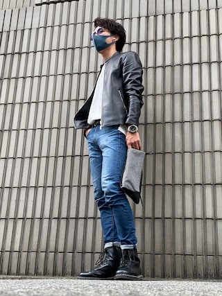 LIDNM（リドム）の「LAMB LEATHER SINGLE RIDERS（ライダース