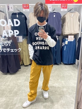 「EDWIN（エドウィン）のアイテム（パンツ）」を使った、keiya ohnishiさん（メンズ・179cm）の夏コーディネート