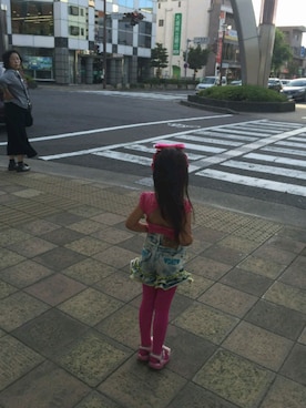 「EARTHMAGIC（アースマジック）のアイテム」を使った、AKiko Ishiiさん（キッズ・100cm）の春コーディネート