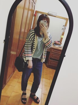 「FINAL DECISION（ファイナルディシジョン）のアイテム（ジャケット/アウター）」を使った、Rainさん（レディース・153cm）の春コーディネート