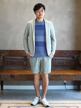 「NATIVE YOUTH（ネイティブユース）のアイテム」を使った、mizutaniさん（メンズ・178cm）の春コーディネート