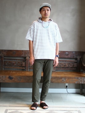 「BEAMS LIGHTS」｜「アイテム（アクセサリー）」を使った、mizutaniさん（メンズ・178cm）の春コーディネート