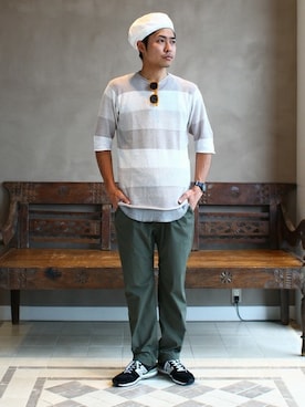 「new balance 996」｜mizutaniさん（メンズ・178cm）の夏コーディネート