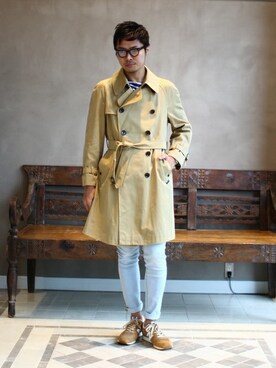 Beams Lights Men S ビームスライツ メンズ のトレンチコートを使った人気ファッションコーディネート Wear