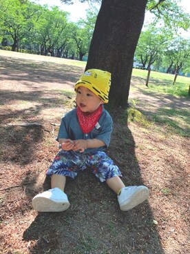 「1歳児」｜toumaさん（キッズ・80cm）の秋コーディネート