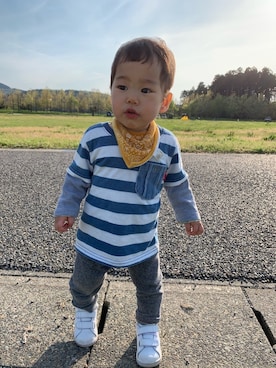 toumaさん（キッズ・80cm）の秋コーディネート