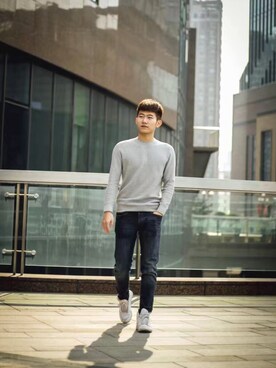 「Jack and Jones（ジャックアンドジョーンズ）のアイテム」を使った、叫我大八就好さん（メンズ・178cm）の春コーディネート