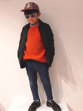 「LAVENHAM（ラベンハム）のアイテム」を使った、sui_mmyさん（キッズ・135cm）の冬コーディネート