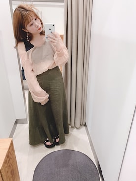 「Teva（テバ）のTeva / プラットフォーム ユニバーサル（サンダル）」を使った、🐻みみみみさん（レディース・152cm）の春コーディネート