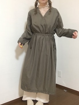 「平成最後のWEARISTAセンバツ」｜「アイテム（ワンピース/ドレス）」を使った、🧸🎈さん（レディース・151cm）の春コーディネート