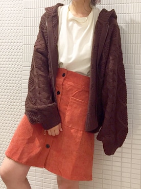 「秋のカフェオレコーデ」｜「アイテム（その他）」を使った、🧸🎈さん（レディース・151cm）の秋コーディネート