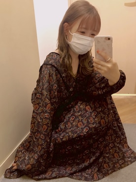 「Maison de FLEUR（メゾンドフルール）のアイテム（スマホケース/カバー）」を使った、🧸🎈さん（レディース・151cm）の秋コーディネート