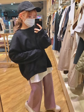 「だぼだぼ」｜「アイテム（その他）」を使った、🧸🎈さん（レディース・151cm）の秋コーディネート