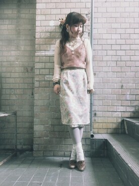 「MELLOW（メロー）のアイテム」を使った、きゃま@ANDYOUさん（レディース・146cm）の夏コーディネート