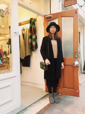 「三宮」｜YARRAdouxbleu三宮店さん（レディース・168cm）の冬コーディネート