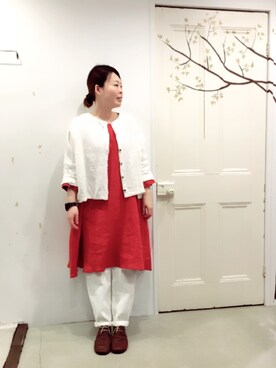 「Blute（ブリューテ）のアイテム」を使った、YARRAdouxbleu三宮店さん（レディース・154cm）の冬コーディネート