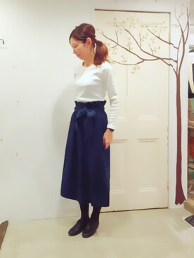 「三宮」｜YARRAdouxbleu三宮店さん（レディース・168cm）の冬コーディネート