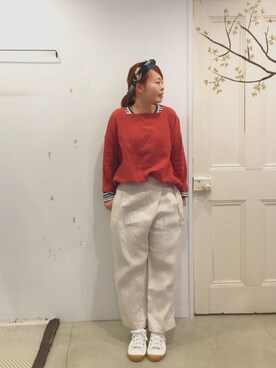 「INN-STANT（インスタント）のアイテム」を使った、YARRAdouxbleu三宮店さん（レディース・154cm）の冬コーディネート