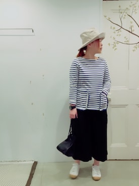 「INN-STANT（インスタント）のアイテム」を使った、YARRAdouxbleu三宮店さん（レディース・154cm）の春コーディネート