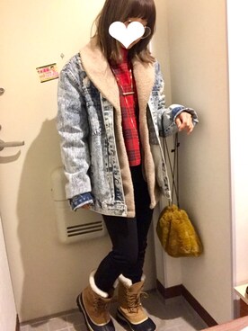 「ソレル」｜「アイテム（ジャケット/アウター）」を使った、よっぴーさん（レディース・153cm）の春コーディネート