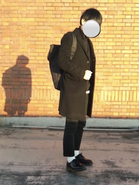 「Dr. Martens（ドクターマーチン）のDr.Martens (ドクターマーチン)/1461 3EYE GIBSON SHOES（その他シューズ）」を使った、hiiraさん（メンズ・167cm）の冬コーディネート