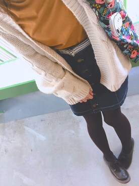 yukaさんの「前ボタン 台形スカート -2018SS-」を使ったコーディネート