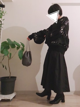 「OZOC（オゾック）のアイテム（ブーツ）」を使った、UKAiさん（レディース・153cm）の秋コーディネート