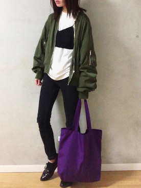 dxさん（レディース・162cm）の春コーディネート