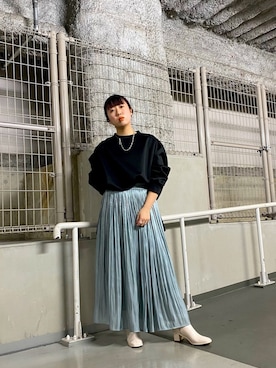 「21ss」｜「アイテム（アクセサリー）」を使った、ひーさんさん（レディース・154cm）の冬コーディネート