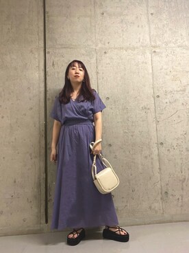 「KBF+」｜「アイテム（アクセサリー）」を使った、ひーさんさん（レディース・154cm）の春コーディネート