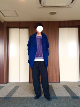 「DIESEL（ディーゼル）のアイテム（トレンチコート）」を使った、sさん（メンズ・177cm）の春コーディネート