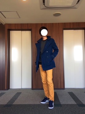 「DIESEL（ディーゼル）のアイテム（トレンチコート）」を使った、sさん（メンズ・177cm）の秋コーディネート