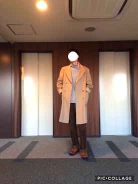 「HANES（ヘインズ）のアイテム（パンツ）」を使った、sさん（メンズ・177cm）の冬コーディネート