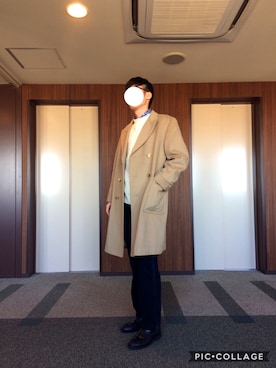 「HANES（ヘインズ）のアイテム（パンツ）」を使った、sさん（メンズ・177cm）の冬コーディネート