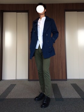 「DIESEL（ディーゼル）のアイテム（トレンチコート）」を使った、sさん（メンズ・177cm）の春コーディネート