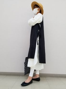 「WC（ダブル シー）のアイテム（トートバッグ）」を使った、しぃさん（レディース・164cm）の春コーディネート