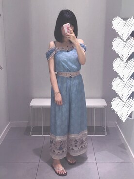 「Abercrombie&Fitch（アバークロンビーアンドフィッチ）のアイテム（シューズ）」を使った、Selinaさん（レディース・158cm）の春コーディネート