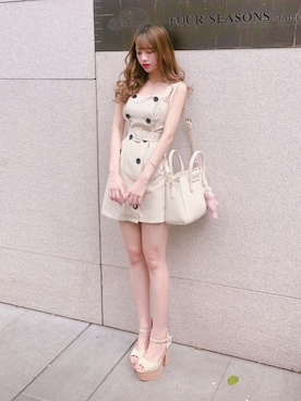 「Chuu」｜「アイテム（ワンピース/ドレス）」を使った、七七🐰💕さん（レディース・160cm）の夏コーディネート