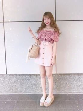 「GAL」｜七七🐰💕さん（レディース・160cm）の夏コーディネート