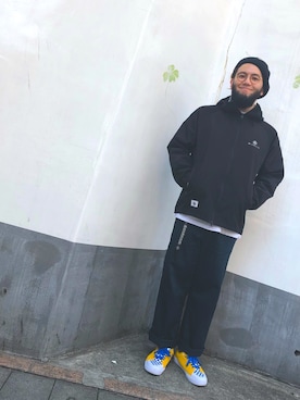 「アイテム（マウンテンパーカー）」を使った、taku-lowさん（メンズ・171cm・30代）の春コーディネート