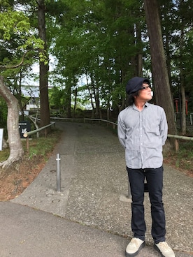 「ROLL（ロール）のアイテム（パンツ）」を使った、よしゆきさん（メンズ・163cm）の春コーディネート