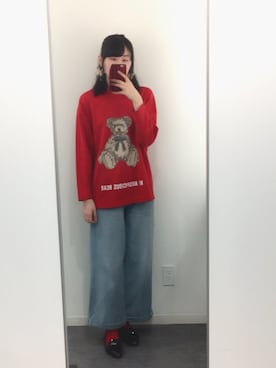 「nice claup」｜「アイテム（アクセサリー）」を使った、もなさん（レディース・171cm）の春コーディネート