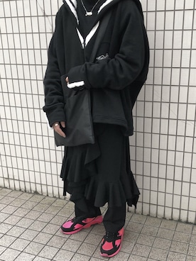 「アイテム（スカート、ブラック系）」を使った、ﾊﾔｼさん（メンズ・165cm）の秋コーディネート