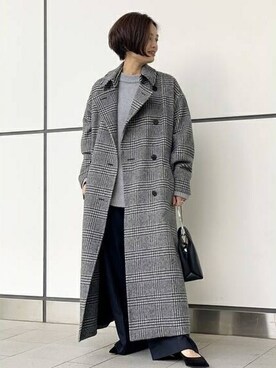 「AP STUDIO（エーピーストゥディオ）のアイテム（その他アウター）」を使った、staff Kさん（レディース・158cm）の秋コーディネート